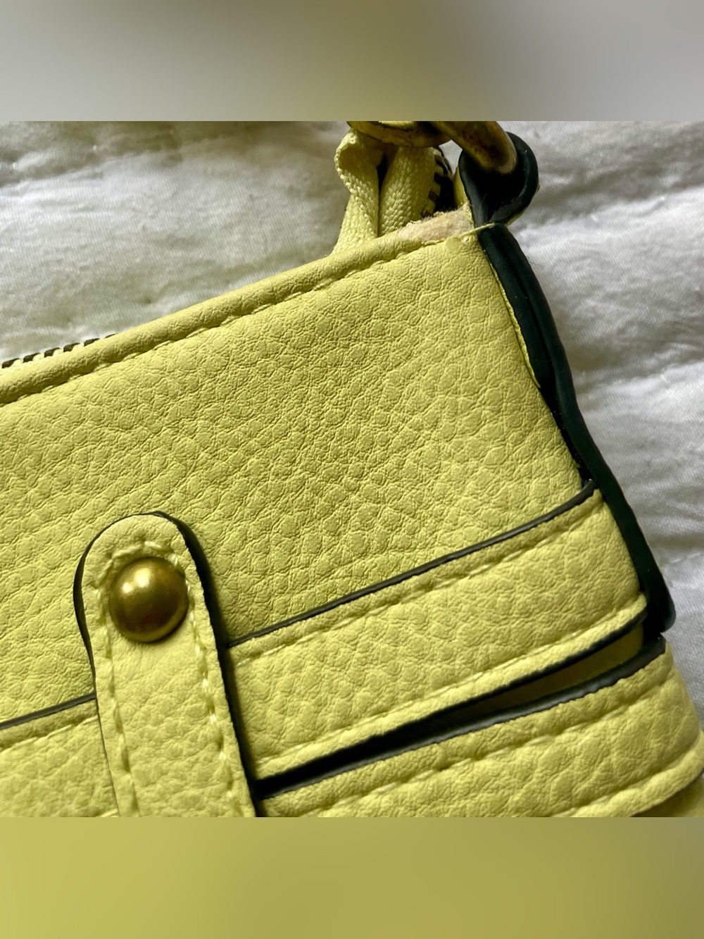 Merona Yellow Crossbody Purse & Clutch - Picture 6 of 15